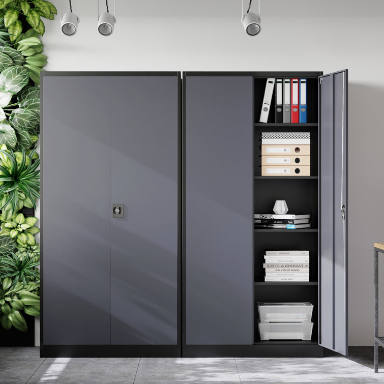 Grey metal deals storage cabinet